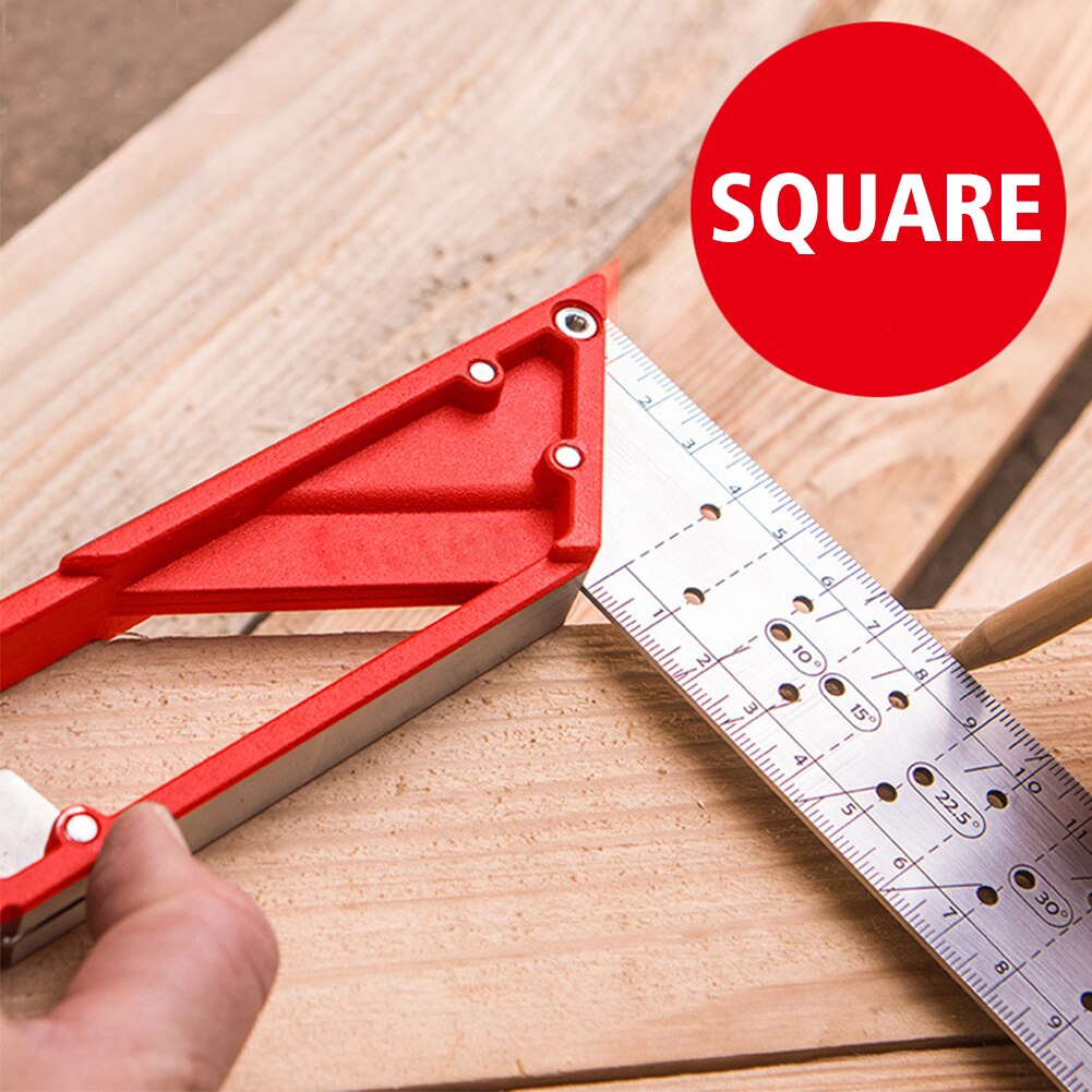 25cm 3 Milled Surfaces 353 Stainless Steel Home 90 Degree Portable Try Mitre Hand Tools Mark Line Carpentry Square Woodworking