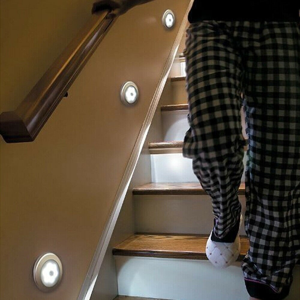 Nachtlampje 3/6 Pcs Wandlamp Trap Slaapkamer Licht Led Badkamer Lamp Met Motion Sensor Wc Licht Kinderen Lamp Eenvoudige nordic