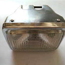 Faro delantero AX100 de tamaño cuadrado para motocicleta, piezas de faro delantero para Suzuki 100cc AX 100, ,
