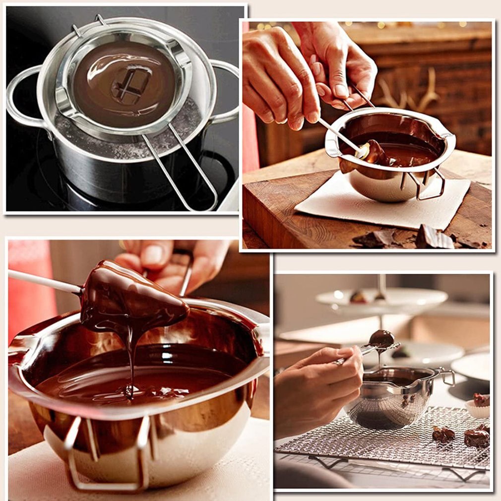 Marmite universelle chocolat beurre lait marmite Portable acier inoxydable Gadget cuisine accessoires de cuisson