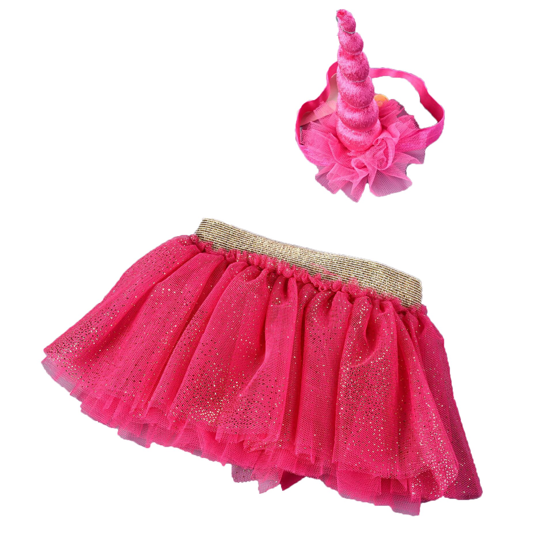 Traje de cumpleaños para niñas pequeñas, falda de tutú de unicornio, traje de de baile para niños pequeños, ropa para 3 meses a 5 años, Rosa