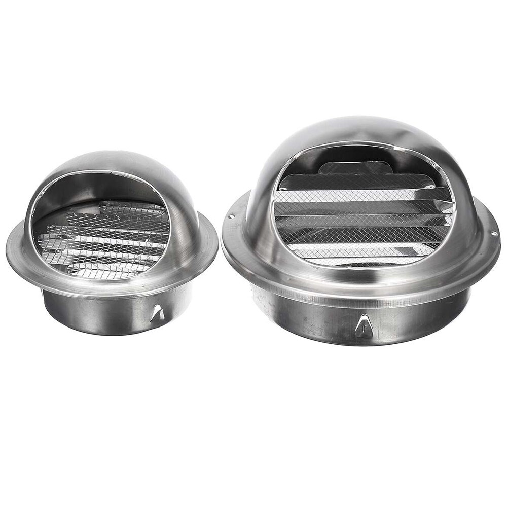 100/150mm Ventilation Outlet Cap Stainless Steel Air Vent Grille Cover Ventilation Grille, Exhaust Fan Cover Outlet Vents Cap