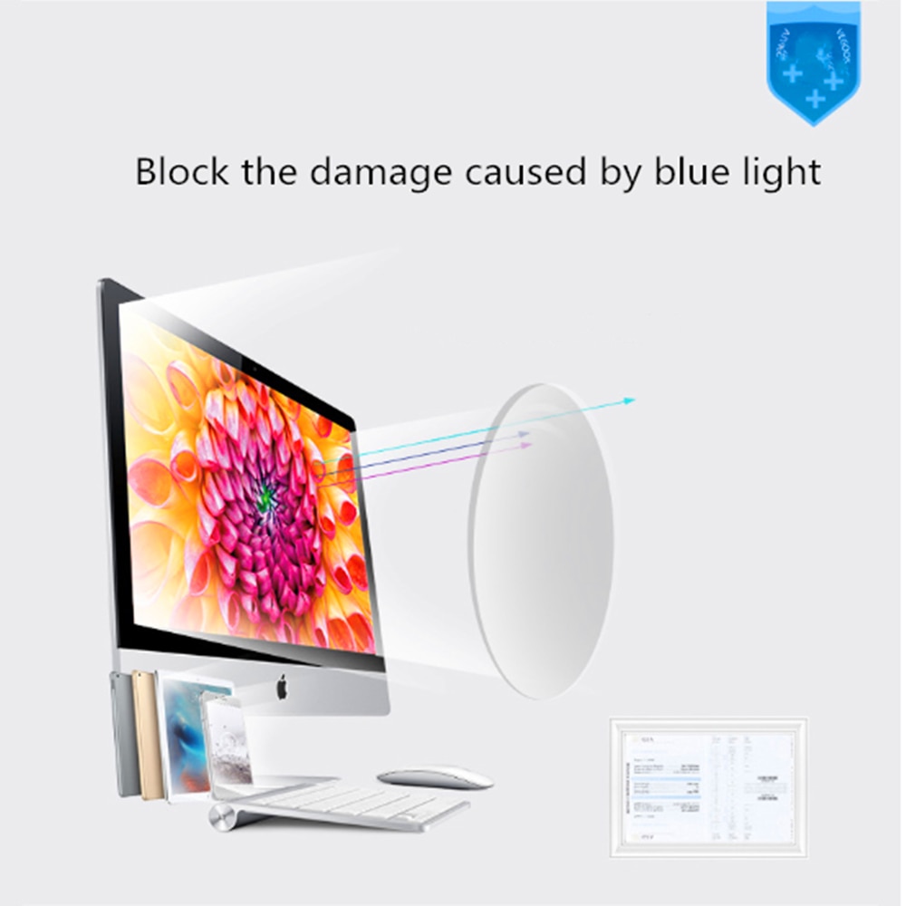 Retro runde øje blå lys blokerende briller ramme kvinder optiske briller rammer blokerende spil filter briller  uv400