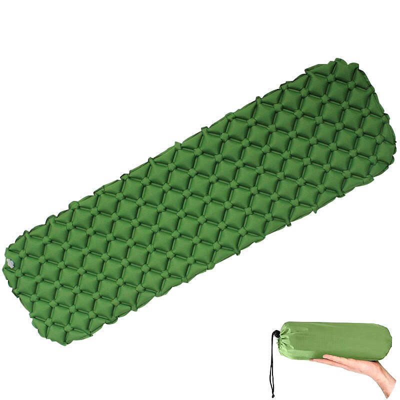Colchoneta inflable ultraligera para acampar, colchón de aire mate, para senderismo, trekking, cama plegable portátil de viaje, almohadilla para dormir: 01