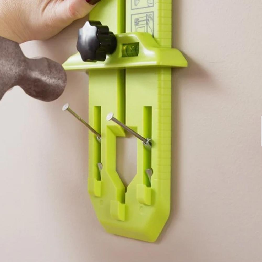 ABS photo frame ruler spirit level angle measuring instrument Picture hanging kit measuring ruler for hanging pictures