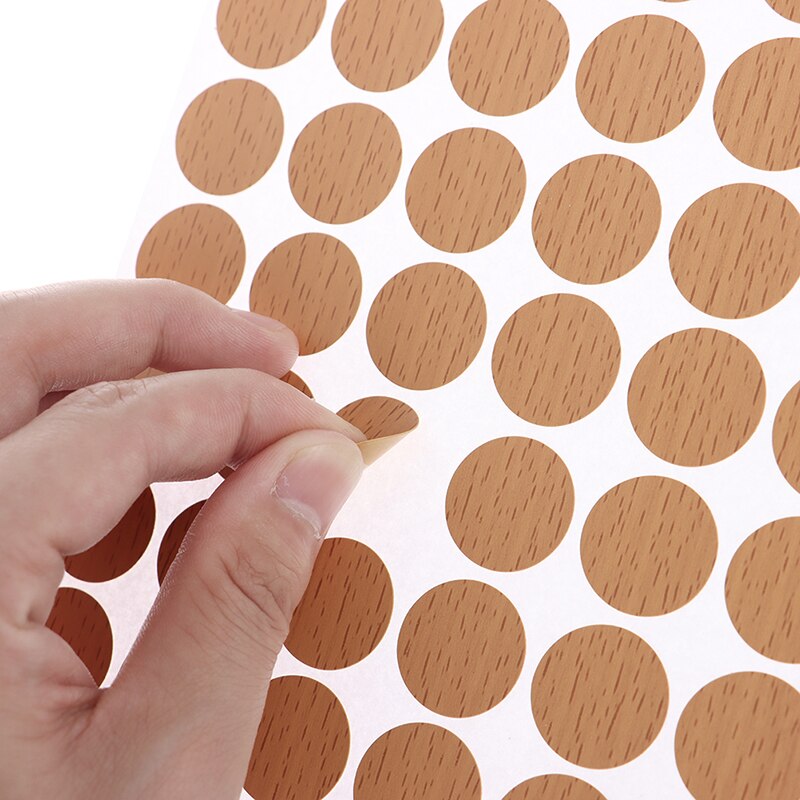 1Sheet Self Schroef Cover Caps Stickers Zelfklevende Decoratieve Films Meubels Stickers Hout Ambacht Bureau Kast Ornament