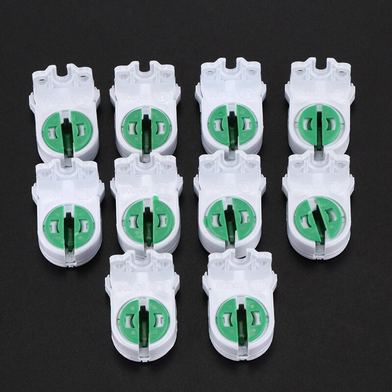 30Pcs Dual Terminals T5 T4 Fluorescent Tube Bulb Lamp Holder Socket
