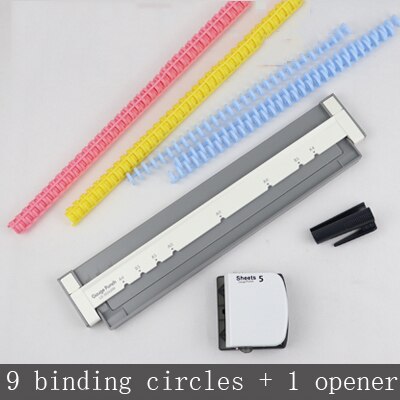 Multifunctional Multi-hole Punch A4 Paper 30-hole B5 26-hole A5 20-hole Binding Clip Daolin Loose-leaf Punch Diy Manual Punch: A09
