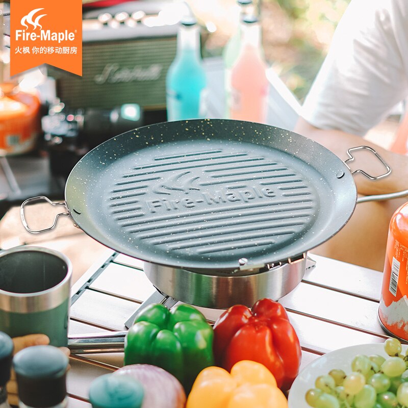 Fire Maple stone baking tray outdoor picnic portable baking pan nonstick pan teppanyaki gas stove barbecue pot