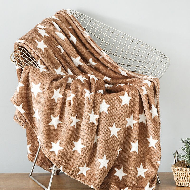 Winter Double-sided Thickened Edelweiss Duvet Cover Cute Cartoon Baby Duvet Cover Sofa Cover Blanket AB Flannel Cover Blanket: B-Bed sheet / 150x200cm Bed sheet