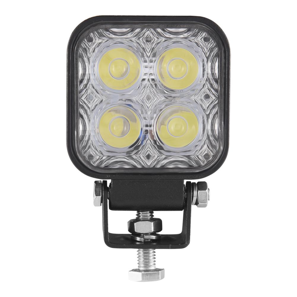 2PCS 12W Square Fog Lights Car LED Off-road Work Light Bar For 4WD AWD Suv ATV Golf Cart 12v 24v Driving Lamp Motorcycle Light