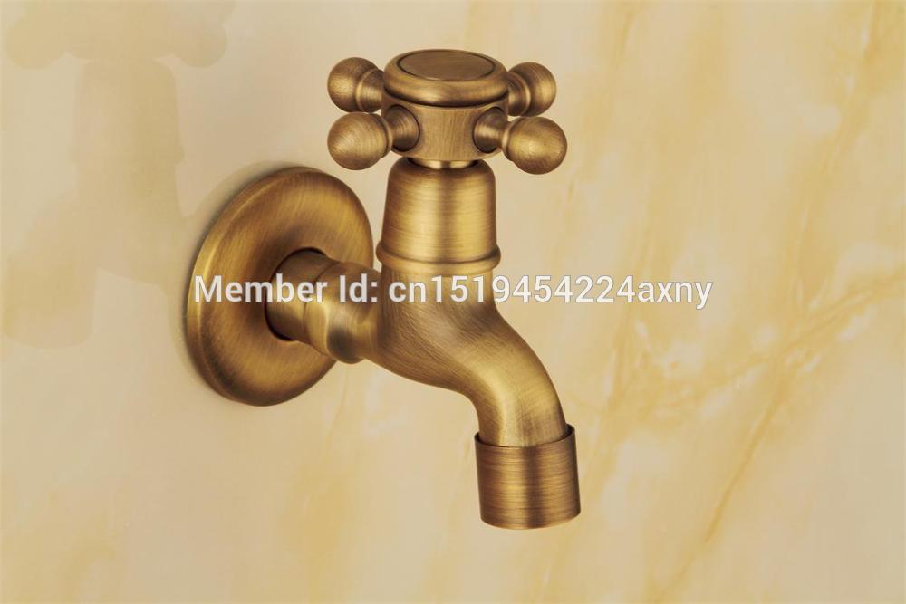 Gizero Laundry Retro Style Antique Bronze Finish Washing Machine Faucet Cold Water Tap Wall Mount Tap GI98
