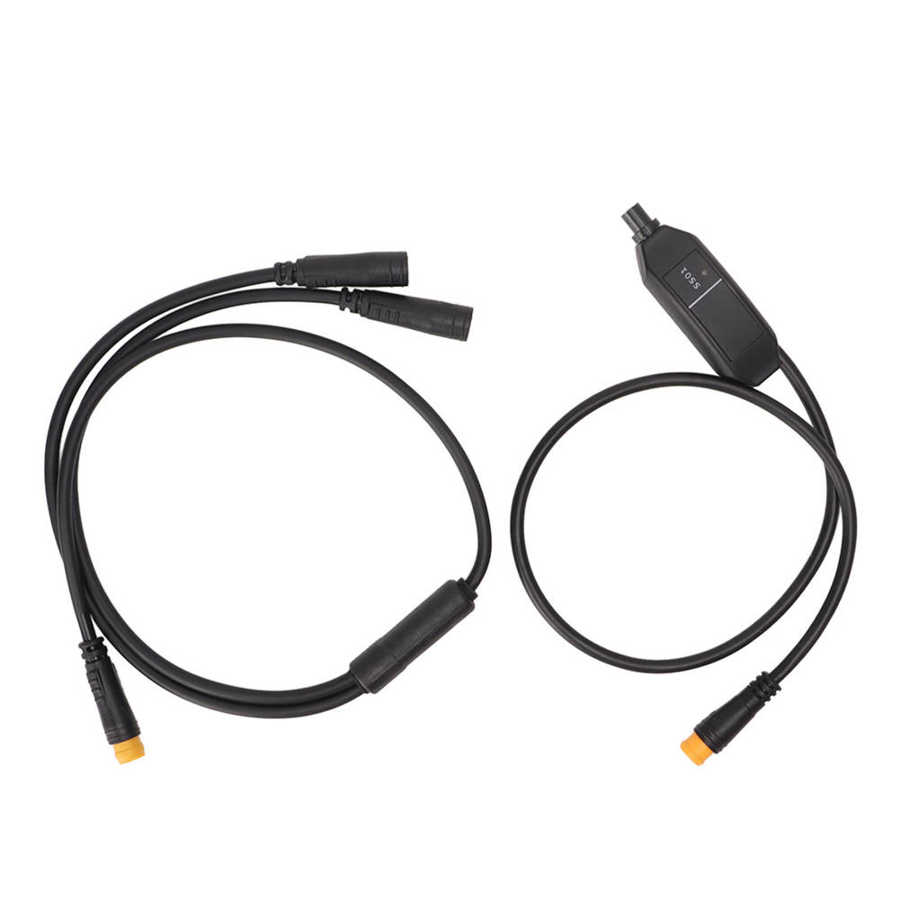 Gear Shift Sensor Cable Shift Sensor 33.5cm Long with 21/52cm 1T2 Brake Splitter for Bafang Mid Mount Motor Conversion