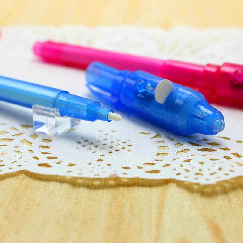 Rotulador de tinta Invisible con luz UV para niños, , mágico, de los estudiantes, novedad, suministros de DIY para el hogar y la escuela