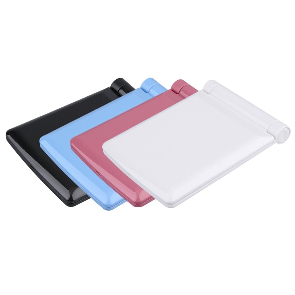 Low Power Comsumption Portable Size 8 Led Lights Women Facial Makeup Cosmetic Mirror Desktop Foldable Mirror