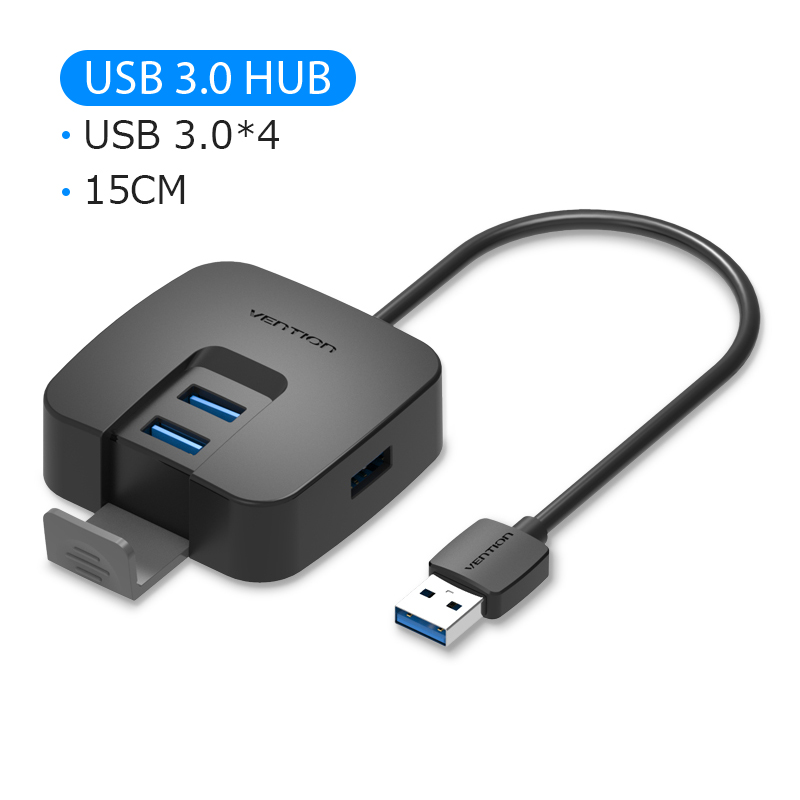 Interventie 4-Port Usb Hub 3.0 2.0 Ultra Slim Data Hub Type-C Hub Voor Macbook, mac Pro/Mini, Imac, Oppervlak Pro, Xps, Notebook Pc, Usbc Hub: CHBBB