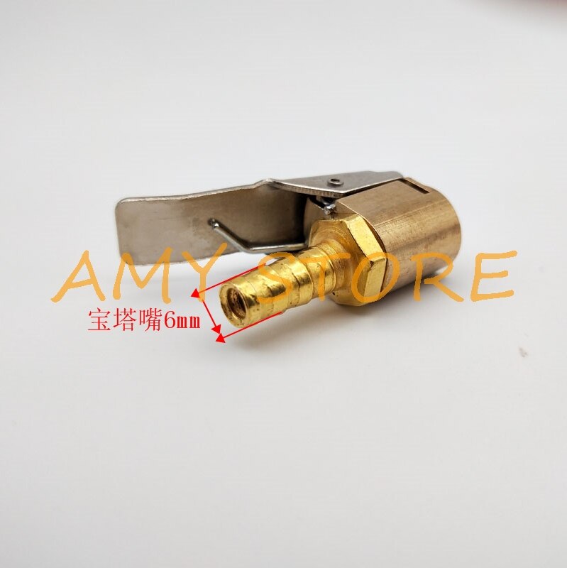 1pc auto autoband ventiel inflator pneumatische klem verzamelen lucht snel oppompen mondstuk 6mm 8mm slang weerhaak 1/4 "bsp binnendraad