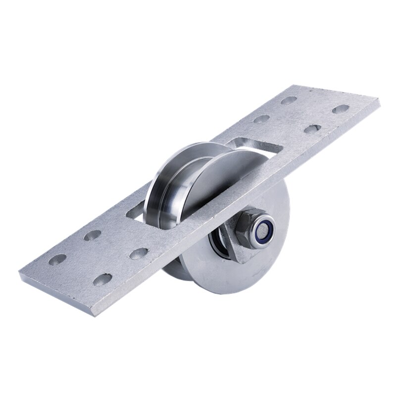 201 304 SS sliding Gate door track 3000kg loading wheel invisible pulley villa gate pulley V-shape U-shape H-shape heavy pulley