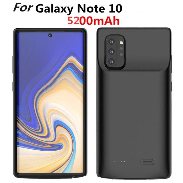 Draagbare Batterij Oplader Case Voor Samsung Galaxy Note 10 Plus Battery Case Externe Power Bank Opladen Cover Voor Galaxy Note 10: For  Note 10