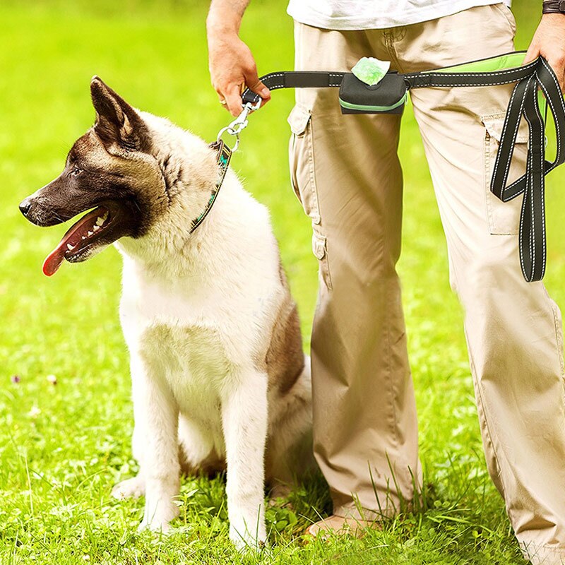 Pet Dog Garbage Clean Dispenser Box Pet Refuse Bag Zipper Dog Waste Poop Trash Bags AUG889