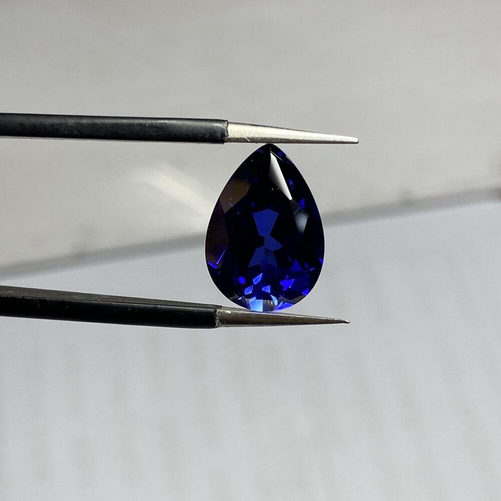 10X14Mm Peervorm 5A 6 Carat Losse Gemston Korund Royal Blue Sapphire