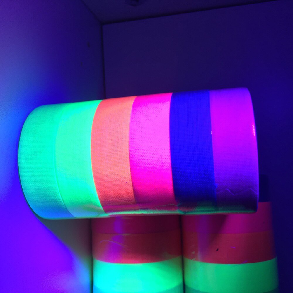 6 rollen von Fluoreszierende Band Neon- Blacklight Band für Party Stufen und Ateliers (Farbe Sortiert)