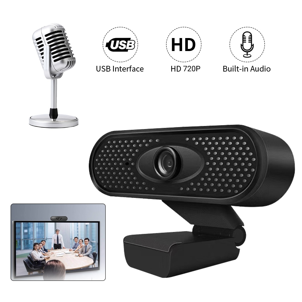 USB Web Camera 2MP Auto Focus Computer Camera Built-In Sound-absorbing Microphone Dynamic Resolution High-end Video Call Camera