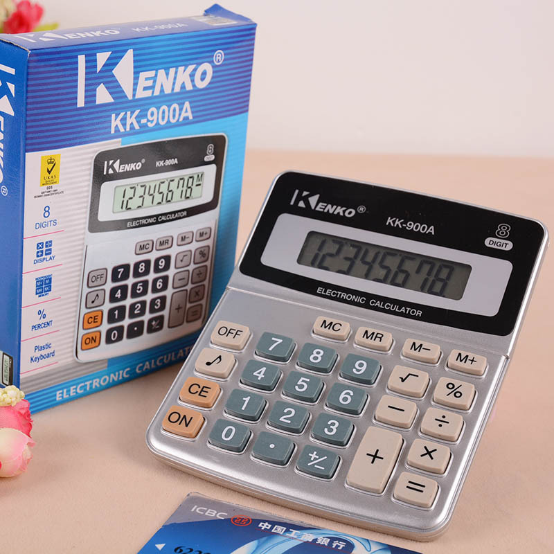 Office Finance Calculator Metal Desktop Large Font Wide 12-Bit Calculator Business Student Stationery