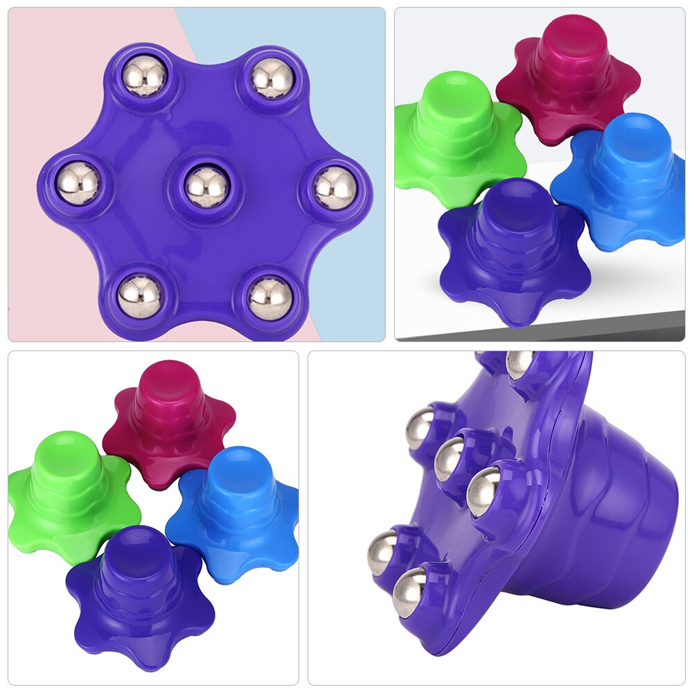 2pcs 7-Ball Shoulder and Back Massager Deep Tissue Roller for Neck Chest