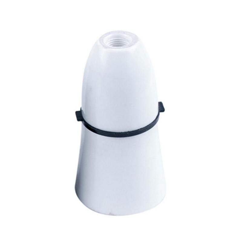 1pcs Black White Plastic Bayonet Lamp Holder B22 Bakelite Socket Living Holder Supplies Home Lamp Room 2A Light 250V Fittin: White