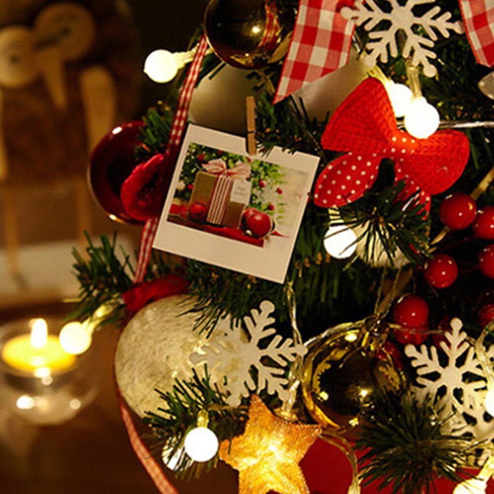 Artificial Christmas Tree Year Decoration Mini Tabletop Christmas Tree Decor with String Lights Family Party Decor