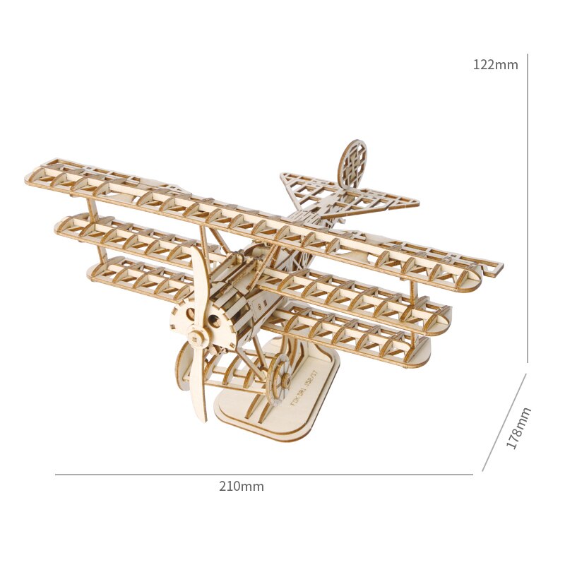 Children Kids 3D Puzzle Toy Model DIY Intellectual Educational Learning for Home NIN668: aircraft