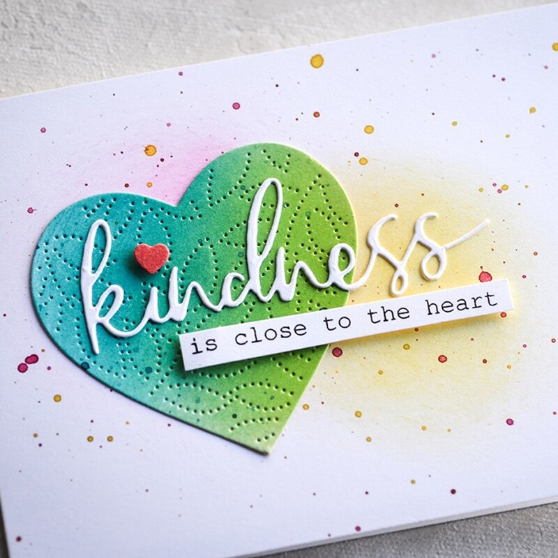 Valentine hjerte ramme bakgrunn preging preging metall kutte dies for scrapbooking gratulasjonskort gjør ingen stempler