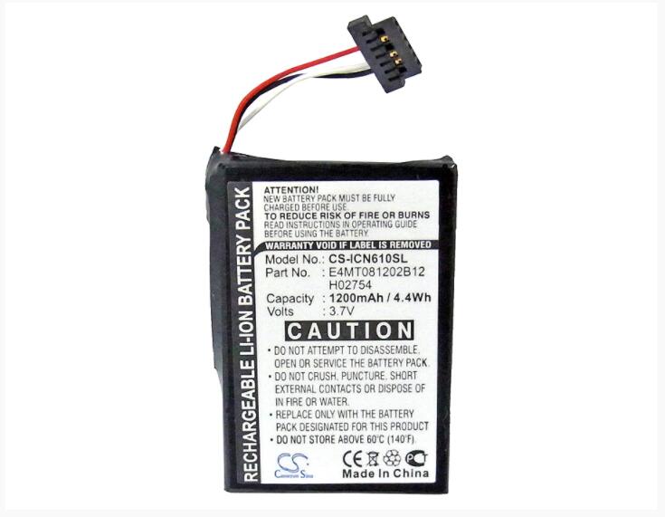 Cameron Sino 1200 mAh batterij voor NAVMAN N60i Navpix E4MT081202B12 GPS, Navigator Batterij