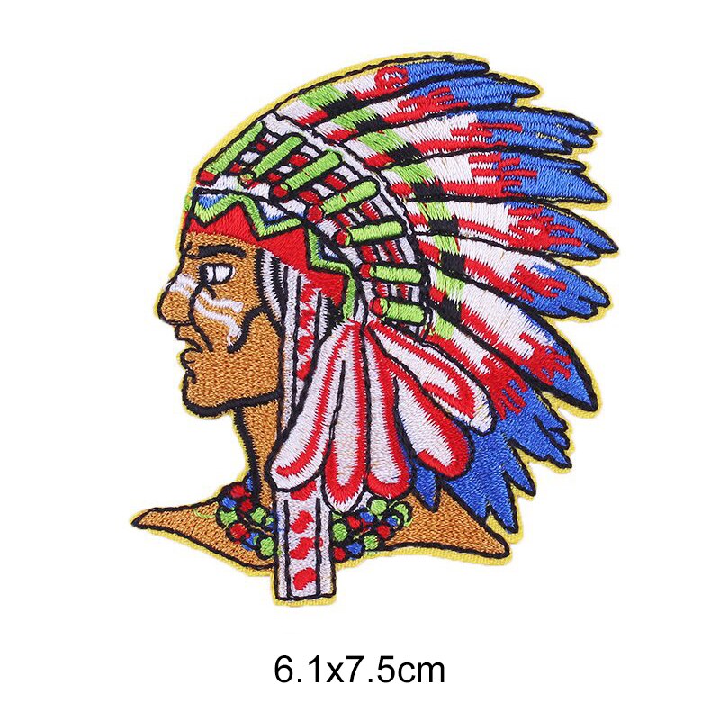 Egyptische Farao Iron On Patches Op Kleding Strepen Stickers Badge Op De Rug Indiase Cool Applique Voor Ambachten Borduren Patch: PE2758CT