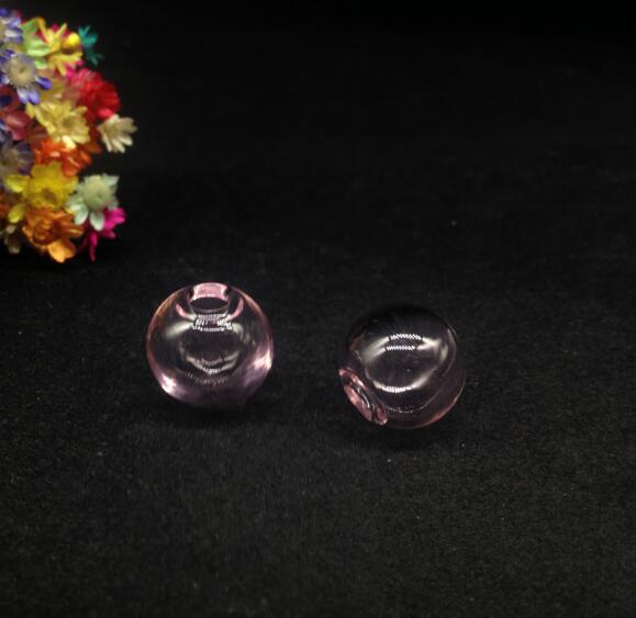 50 pcs 16mm color mix rodada Orb bola forma globo de vidro bolha com 4mm buraco vidro vial pingente diy garrafa de vidro cúpula frasco colar
