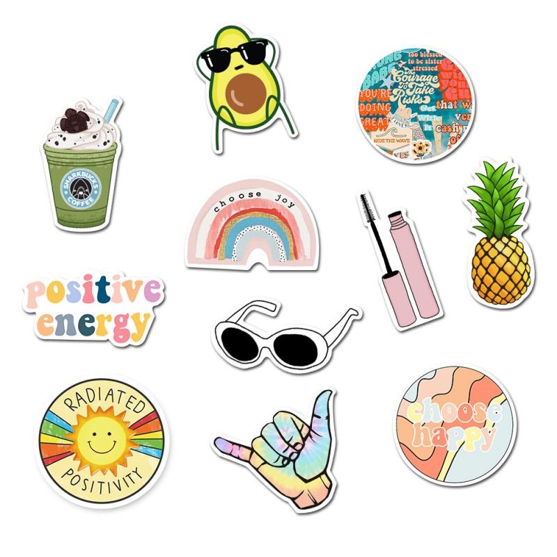 50 PCS Retro Style Sticker Graffiti Viaggio Divertente Adesivi Per Adesivi FAI DA TE Sulla Valigia Anime Del Computer Portatile Giocattoli Classici Pegatinas