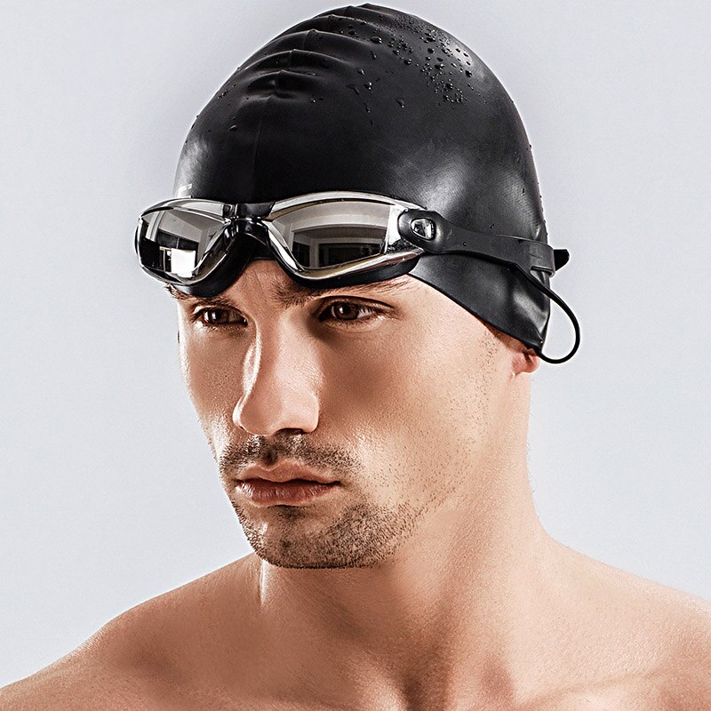 Hoge Zwembril Oordopje Cap Kit Waterdichte Hd Anti-Fog Lenzen Verstelbare Voor Volwassenen DOG88