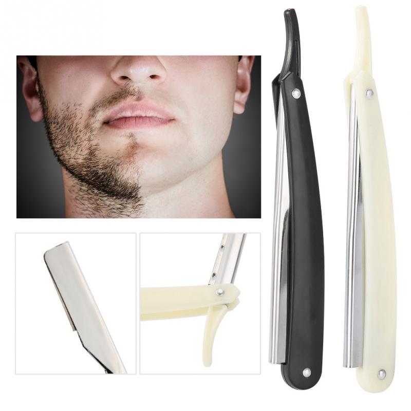 Men Manual Shaver Barber Straight Edge Stainless Steel Sharp Barber Razor Folding Shaving Shave with Blade Hairdressing Tools