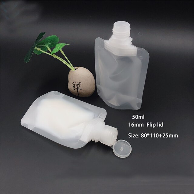 30/50/100ml schampo sminkvätska underflaska förpackning flaska bärbar reseflaska flytande tvål kosmetisk påse förpackningspåse: B