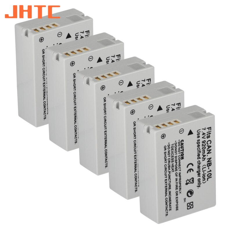 Nb -10l nb 10l nb10l batteri for canon  sx40 hs sx40hs sx50 hs sx50hs g1 x g15 g16 sx60 hs g3x kamerabatterier 920 mah