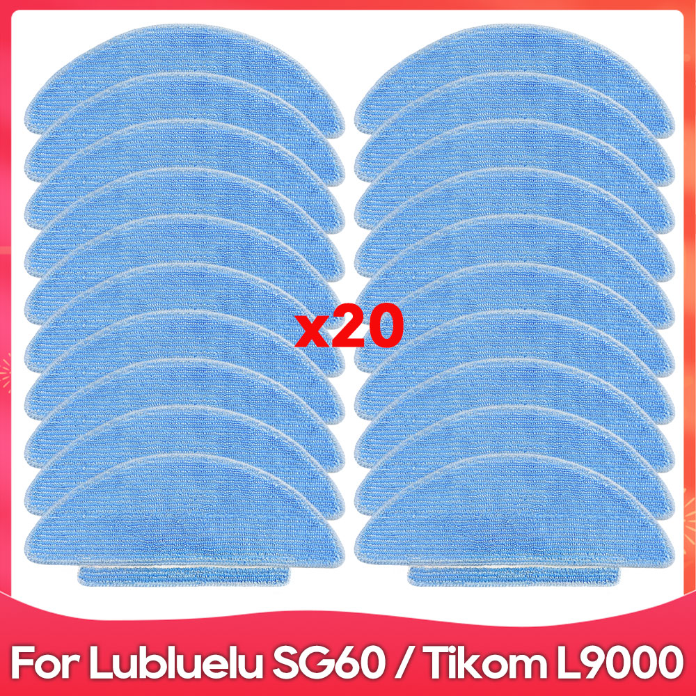 Fit For Lubluelu SG60 / SL60 / SL60D / SL61 / Tikom L9000 Robot Vacuum Parts Accessories Roller Side Brush Hepa Filter Mop Cloth: MULTI