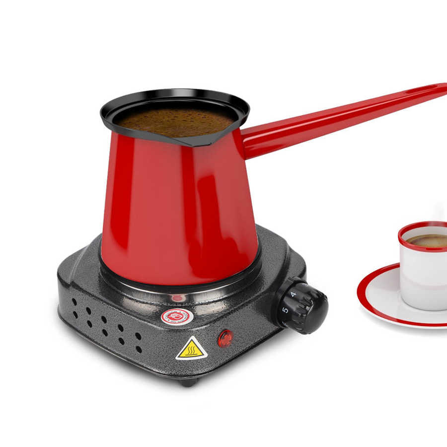 Estufa eléctrica segura, placa multifunción, calentador de café, leche y té, aparato de cocina de 220V, placa calefactora con enchufe europeo