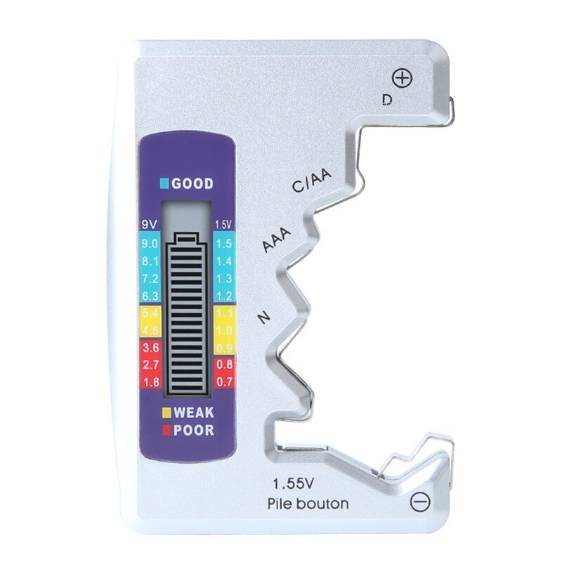 Battery Tester Battery Level Tester Dry Cell Battery No.7 No.5 No.7 No.5 Digital Display Voltage Display: Default Title