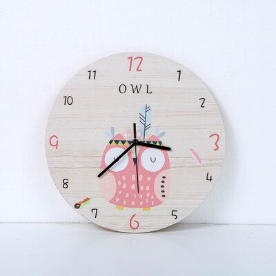 Modern Unicorn Wall Clock Sticker Mute Digital 3D Wall Clock Living Room Children'S Room Cartoon Decoration: 13