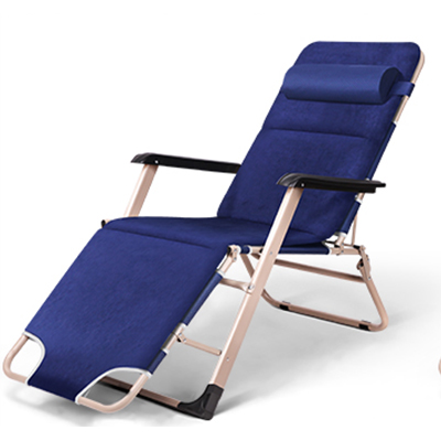 Udendørsmøbler sammenklappelig lur hvilestol siddende liggende siesta liggestol sofa vinter sommer fiskeri strandstol udendørs: Marine blå
