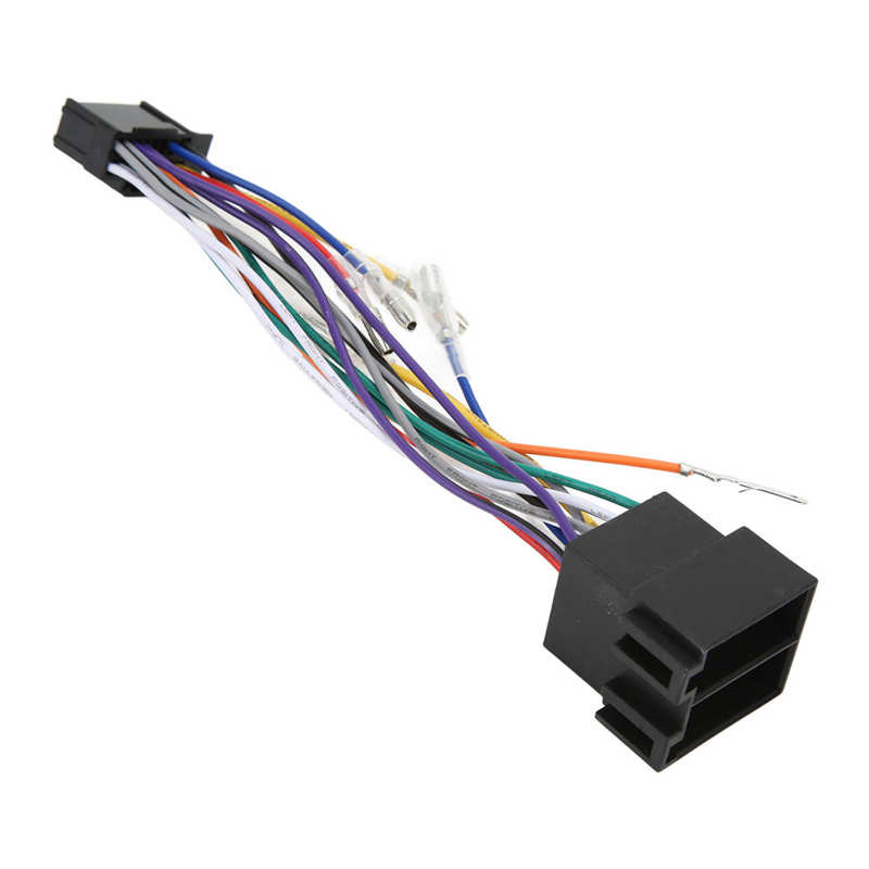 Radio ISO Connector 16Pin ISO Radio Wiring Harness for Auto