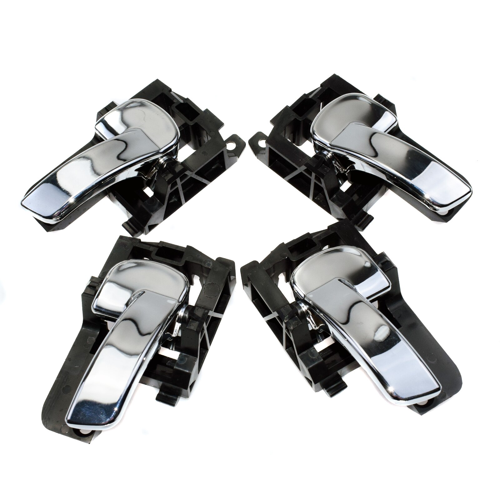 ISANCE wewnątrz klamka wewnętrzna dla Nissan Qashqai 2007-2013 z przodu z tyłu lewego prawego pasażera kierowcy # 80671JD00E i 80670JD00E: 4 Sides