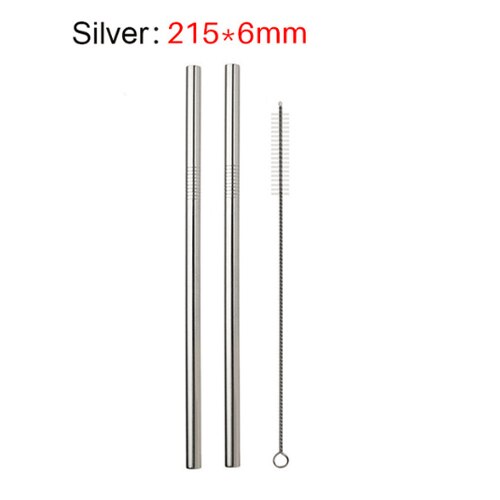 GRÄWE Pajitas Curvadas, Juego De 12, Pajitas Plateadas De