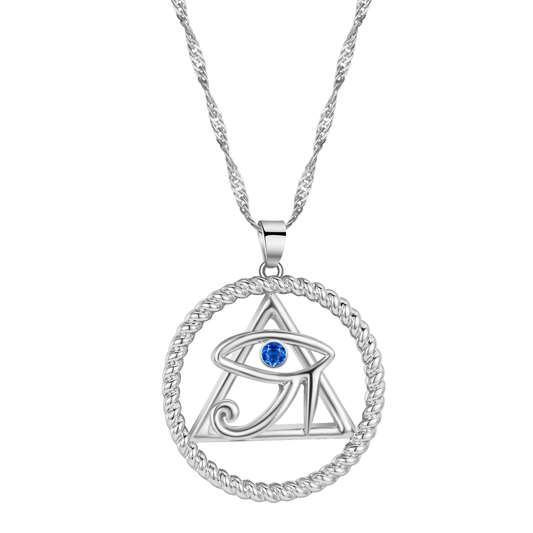 Kinitial ägyptisch Ankh Halskette Gold Farbe böse Auge Anhänger zierlich Kette Halsketten minimalistisch einfach Schmuck Pro Frauen Männer: TH-Pa796-S